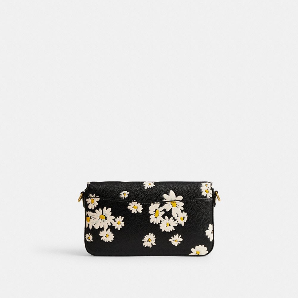 Coach Wyn Crossbody Bag With Floral Print Polished Pebble Leather/Brass/Black Multi | COH865429